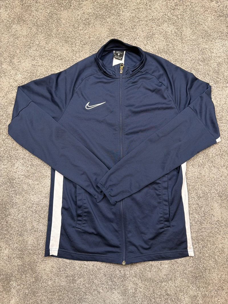 Nike Dri-fit maglietta sportiva manica lunga blu con zip – photo 1