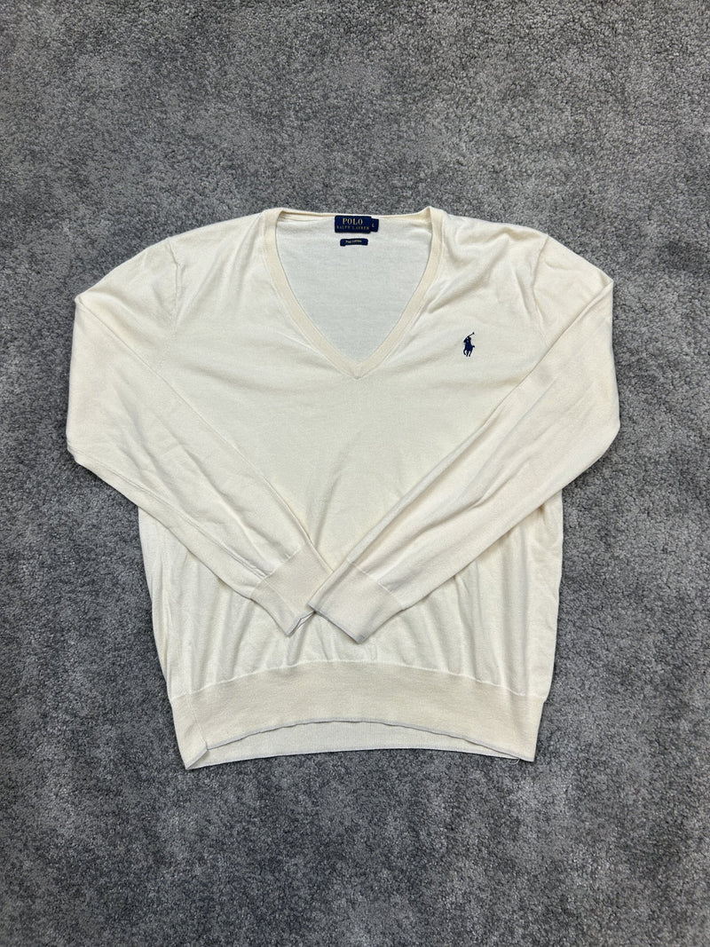 Maglione Polo Ralph Lauren Bianco L