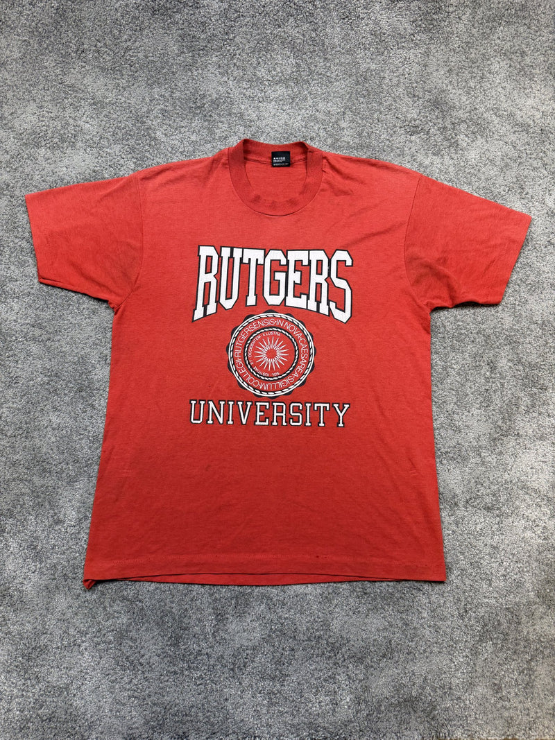 T-shirt Rutgers University Rosso XL