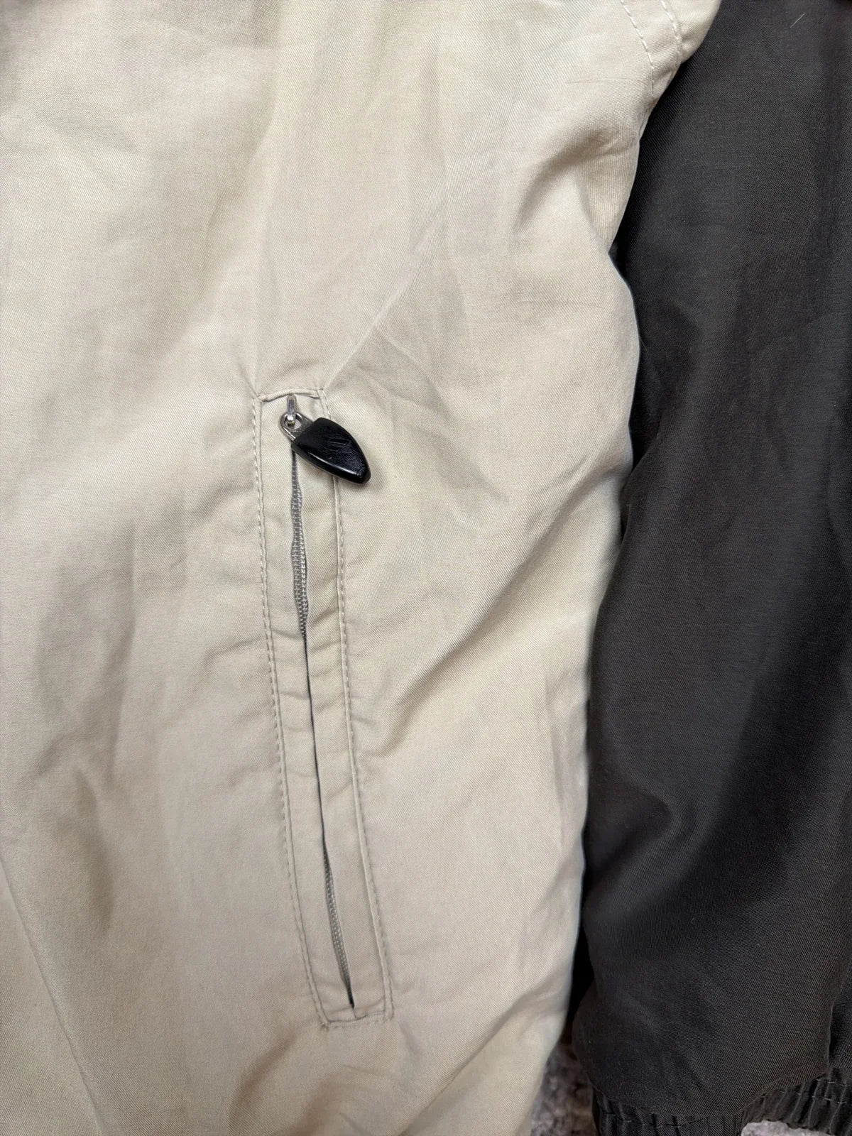 Adidas Giacca a Vento con Zip e Tasche, Colore Nero e Beige, Come Nuovo – photo 3