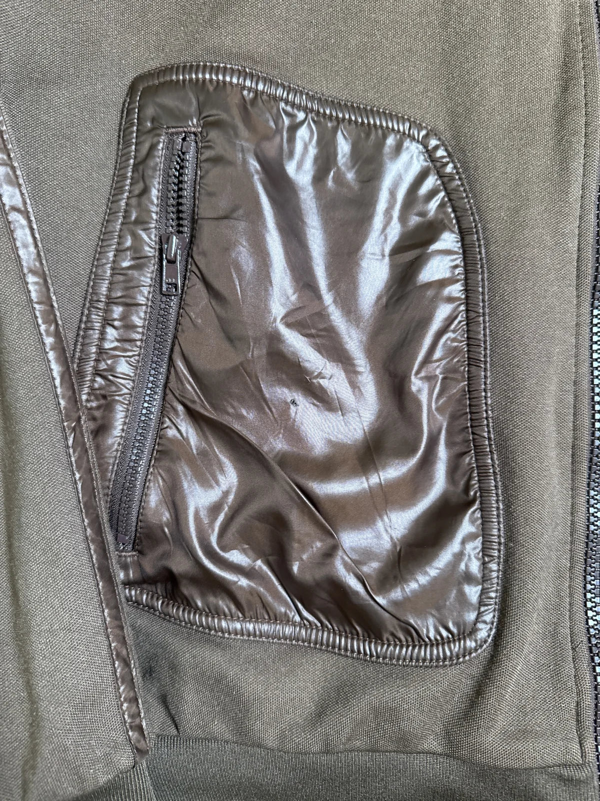 Adidas Giacca in Pelle con Zip e Tasche, Modello GS11, Marrone – photo 4