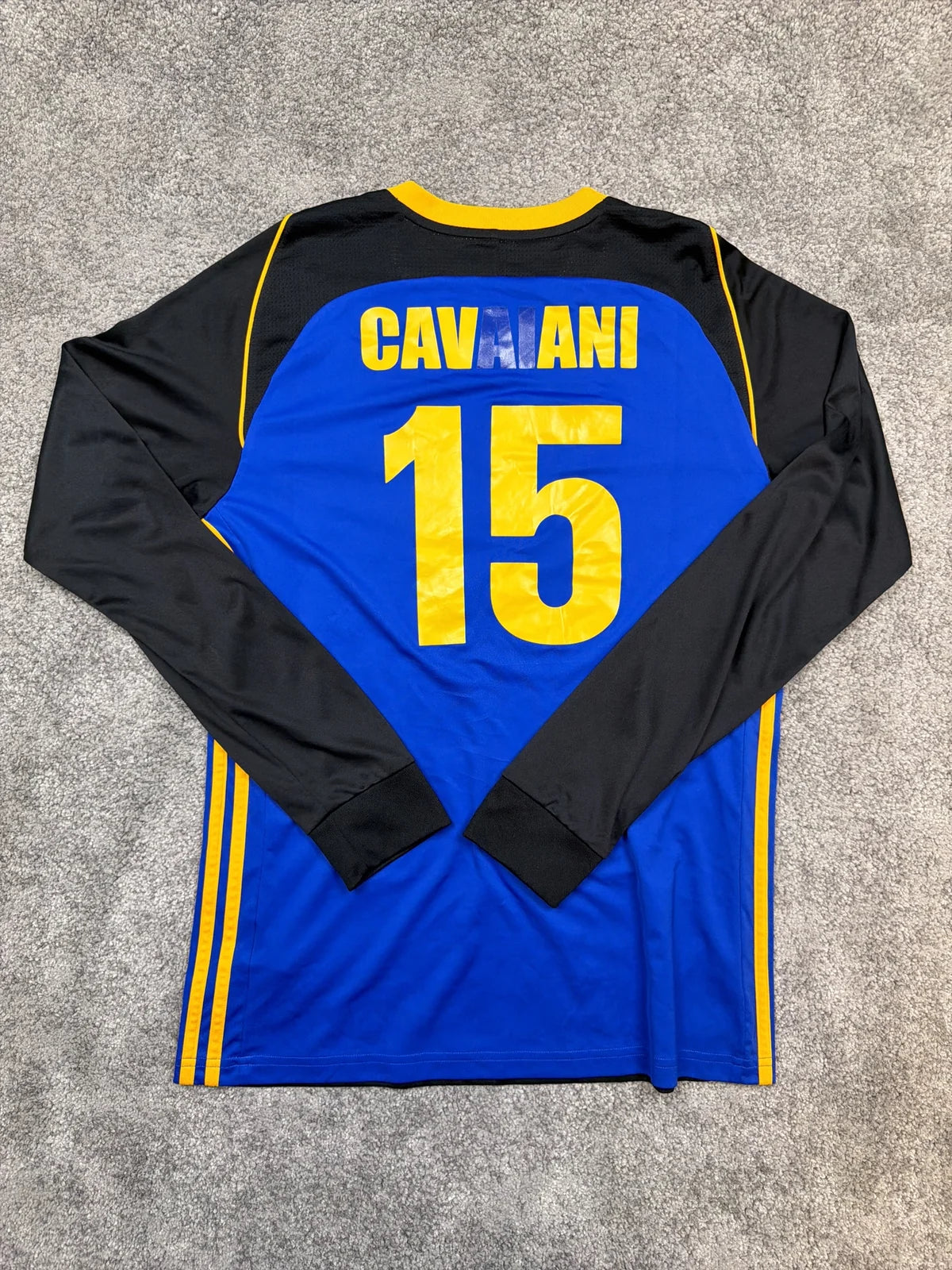 Adidas Jersey Sportivo Blu e Nero con Logo e Numero 15 – photo 2