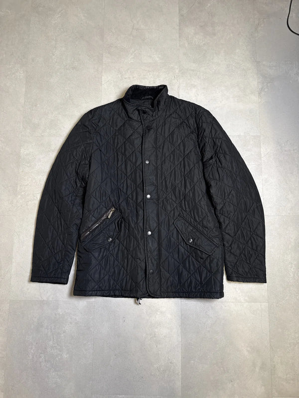 Barbour Giacca Trapuntata Grigia con Tasche e Chiusura a Bottoni – photo 1