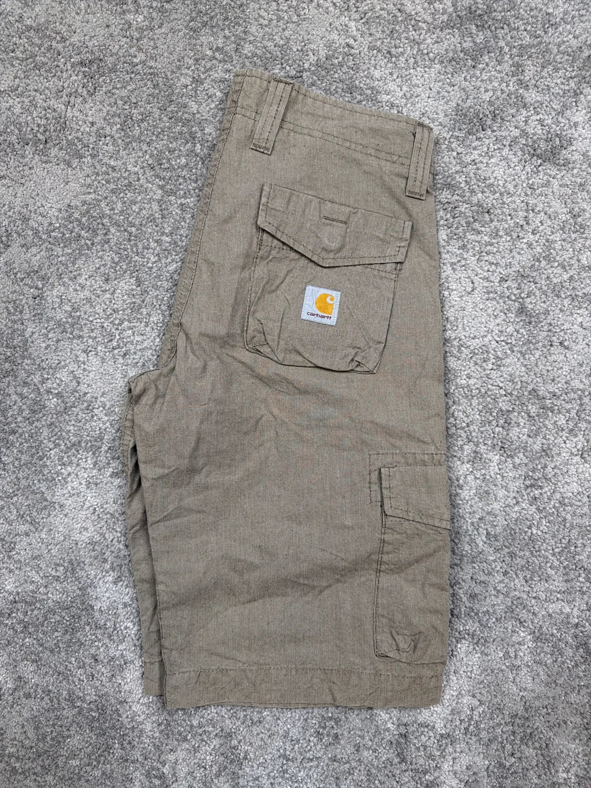 Carhartt Bermuda Shorts Cargo Grigi in Cotone con Tasche – photo 1