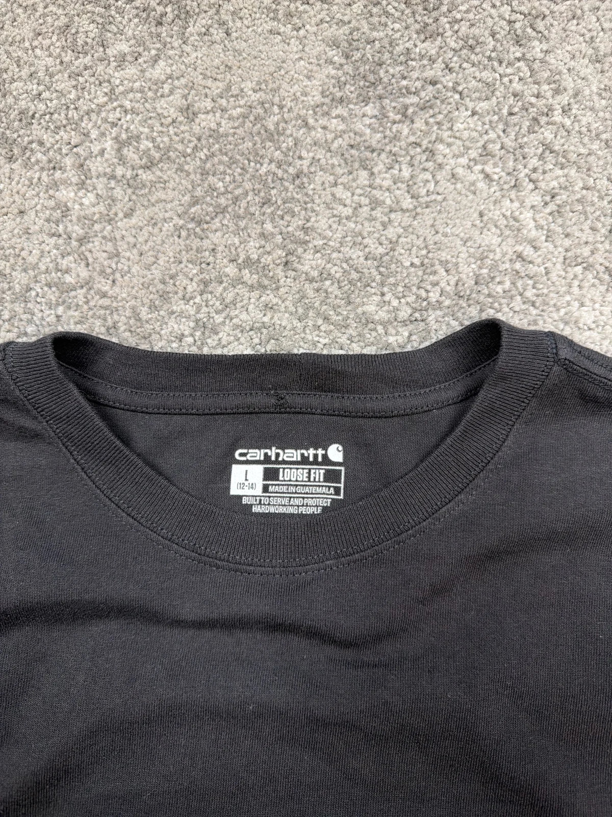 Carhartt Felpa Manica Lunga Loose Fit Grigia con Logo – photo 3
