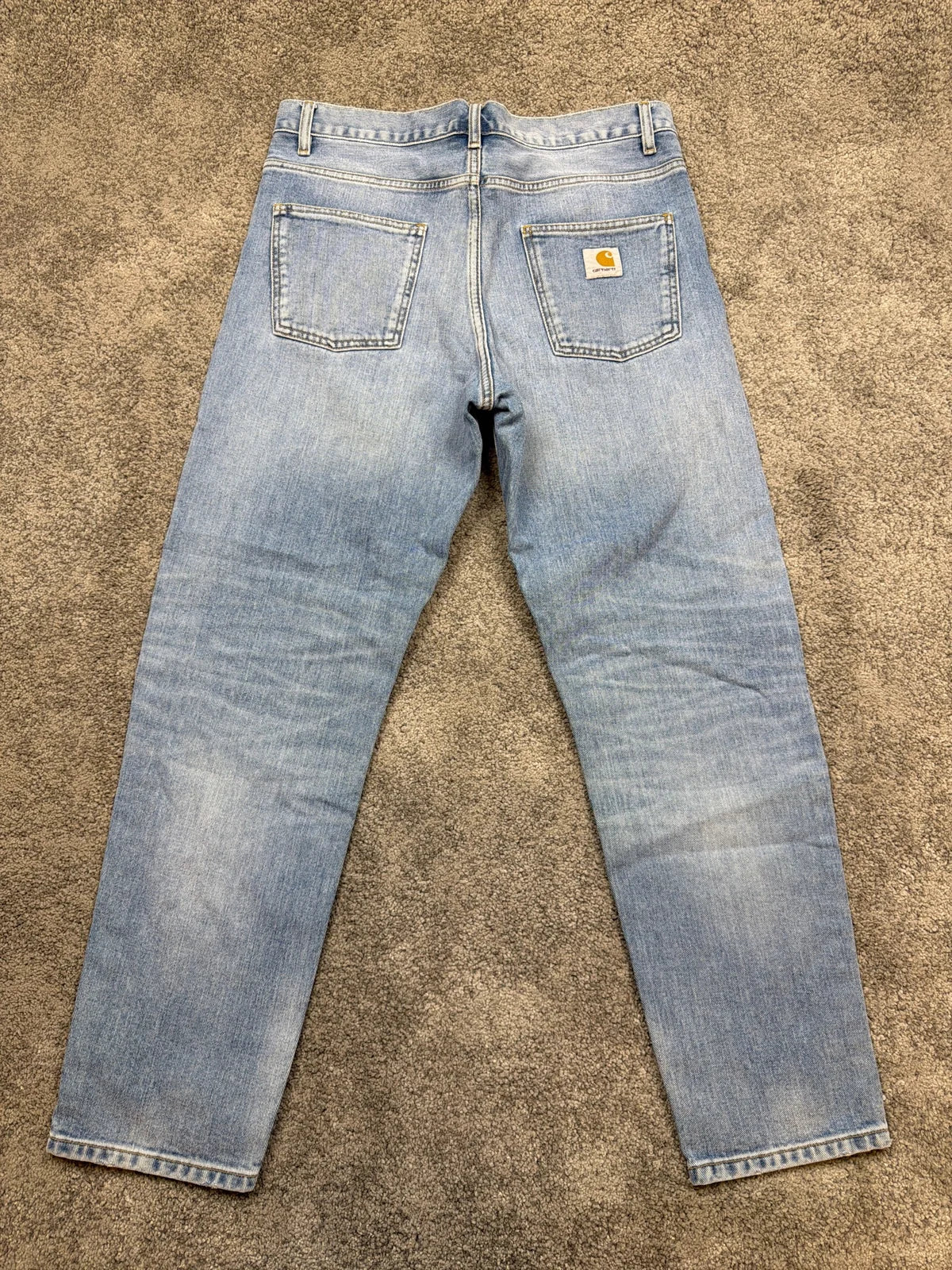 Carhartt Jeans Grigi in Denim con Tasche e Bottone – photo 3
