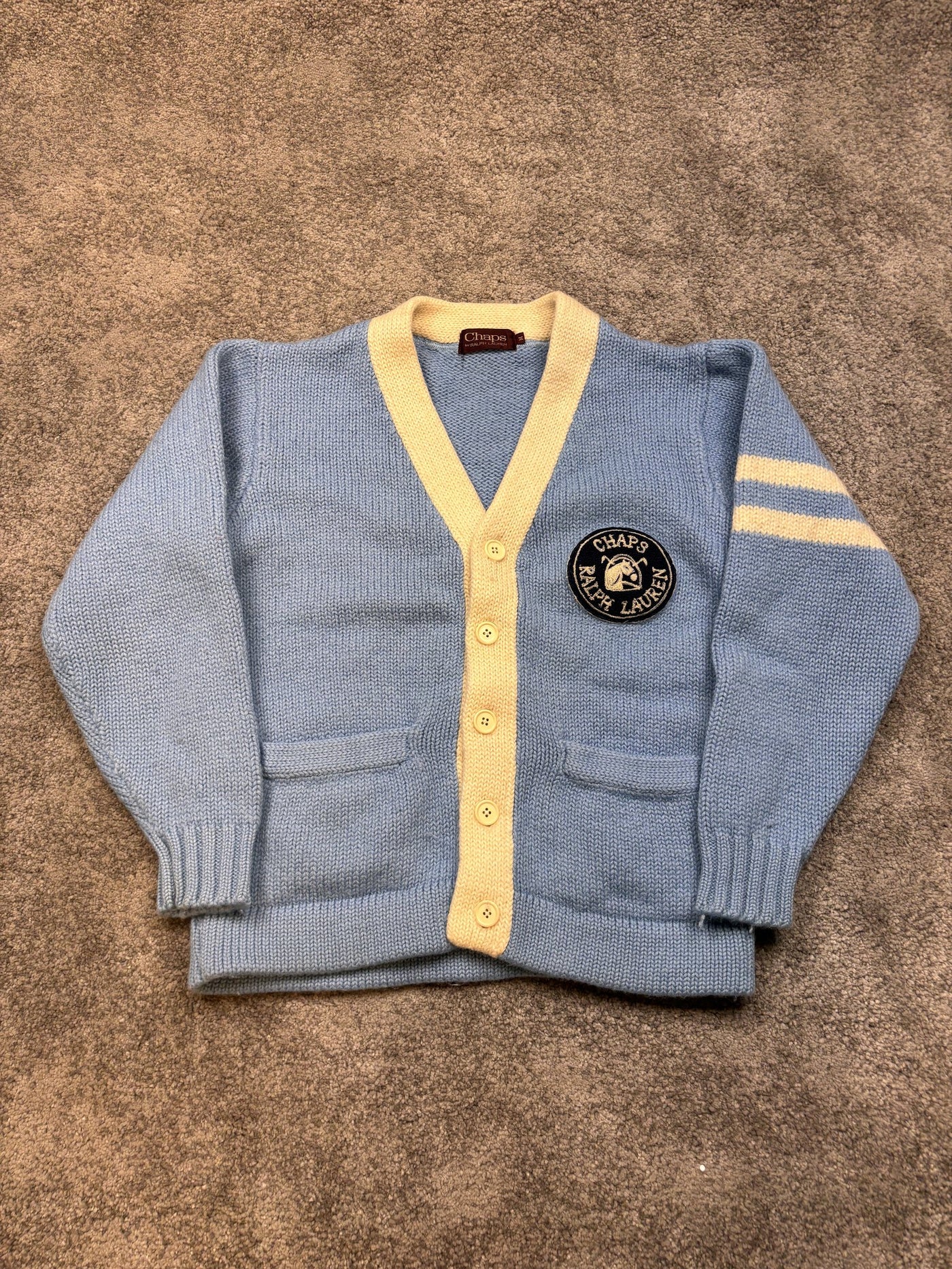 Cardigan Chaps by Ralph Lauren Azzurro M