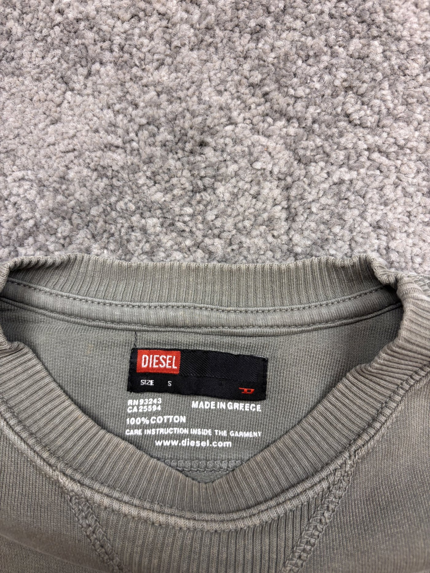 Felpa Diesel Grigio S