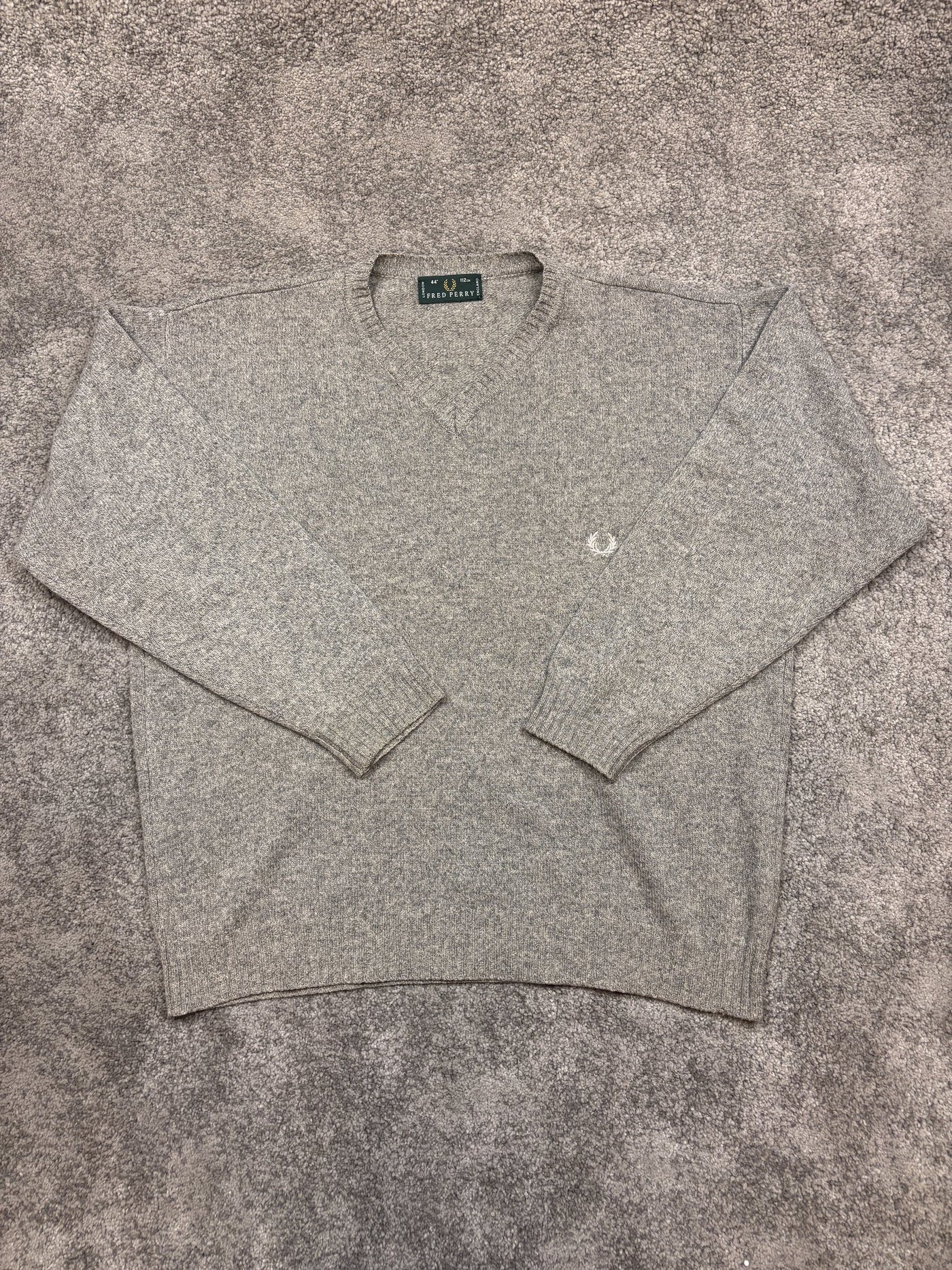 Maglione Fred Perry Grigio L