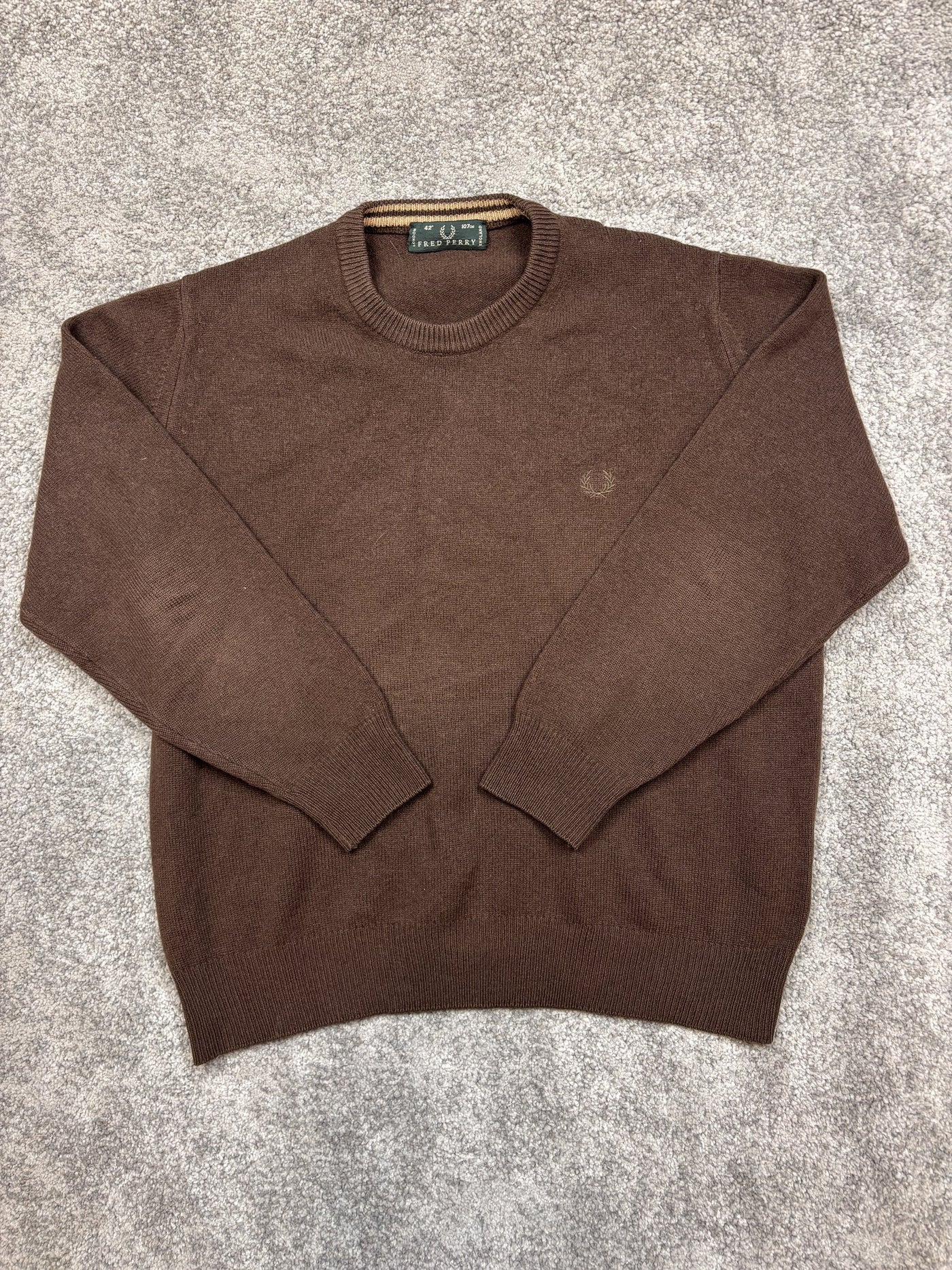 Maglione Fred Perry Marrone L