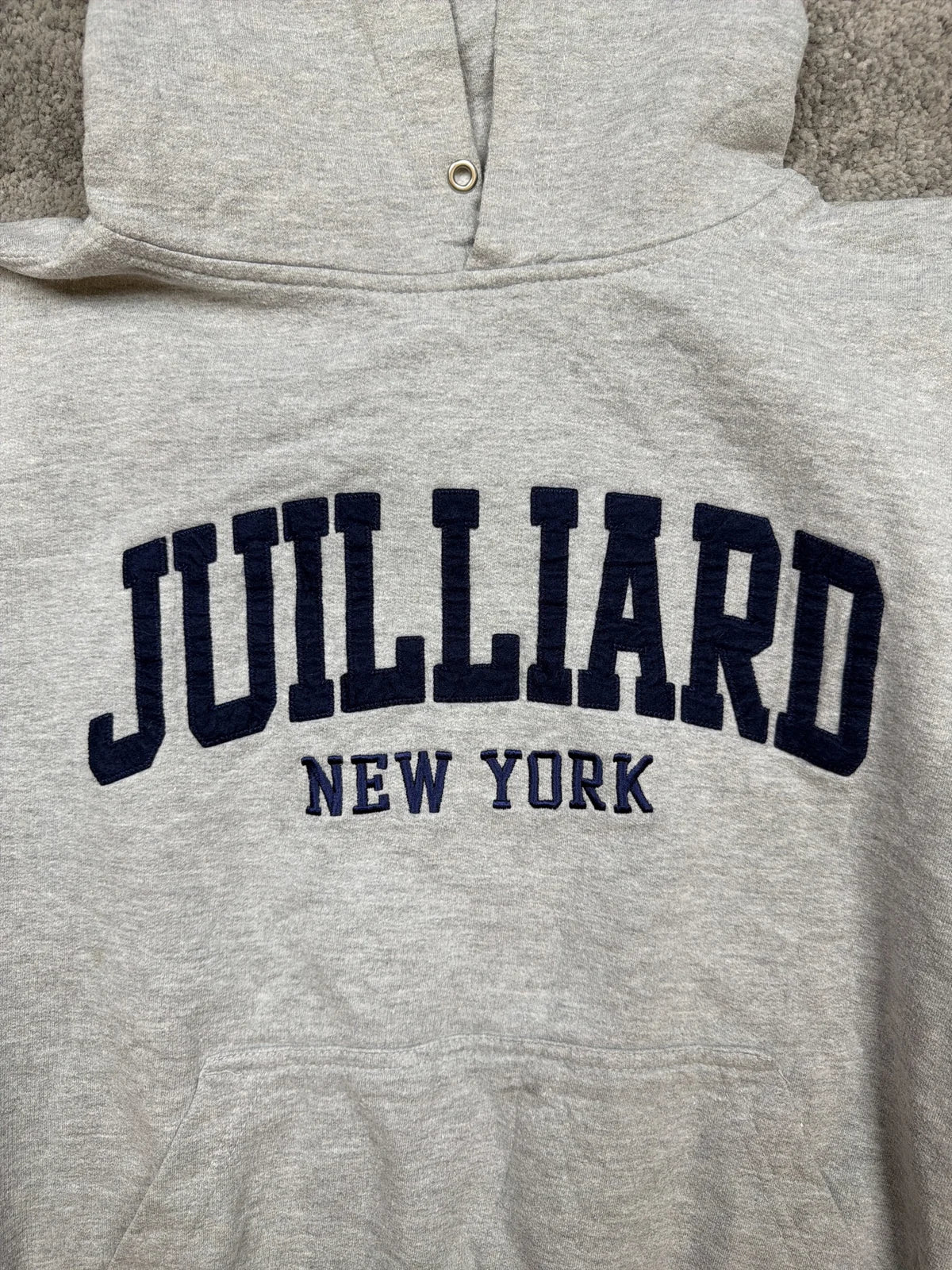 Jones New York Felpa con Cappuccio Grigia con Scritta Juilliard – photo 3