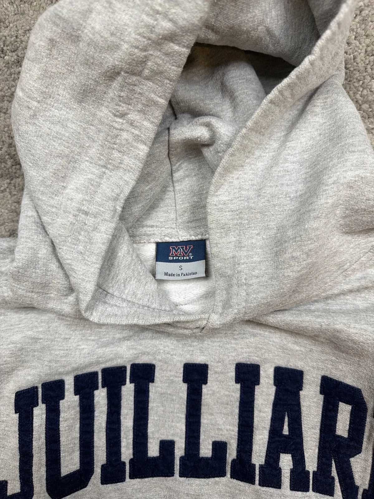 Jones New York Felpa con Cappuccio Grigia con Scritta Juilliard – photo 4