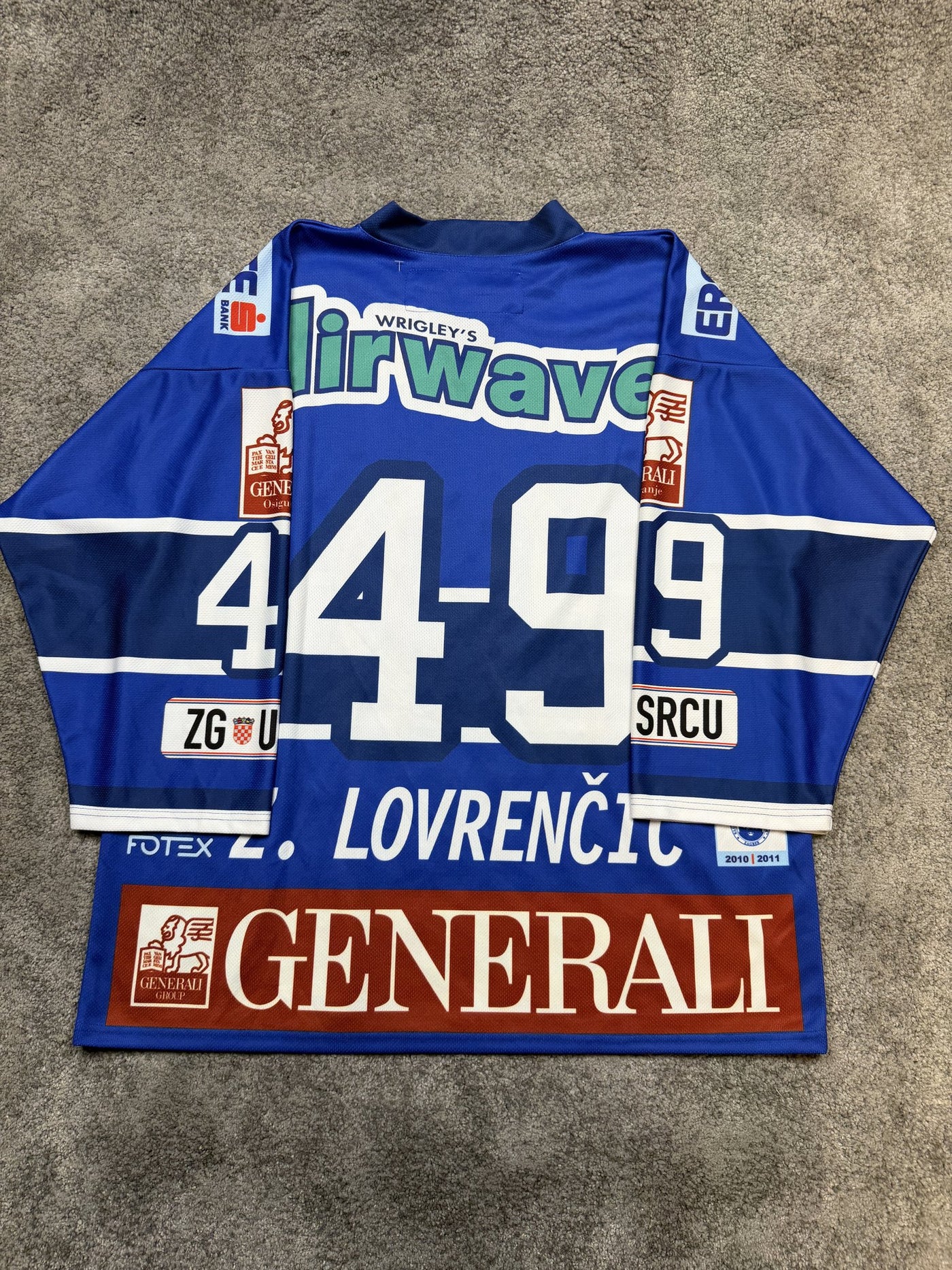 Maglia da hockey KHL Medveščak Zagreb Blu XL
