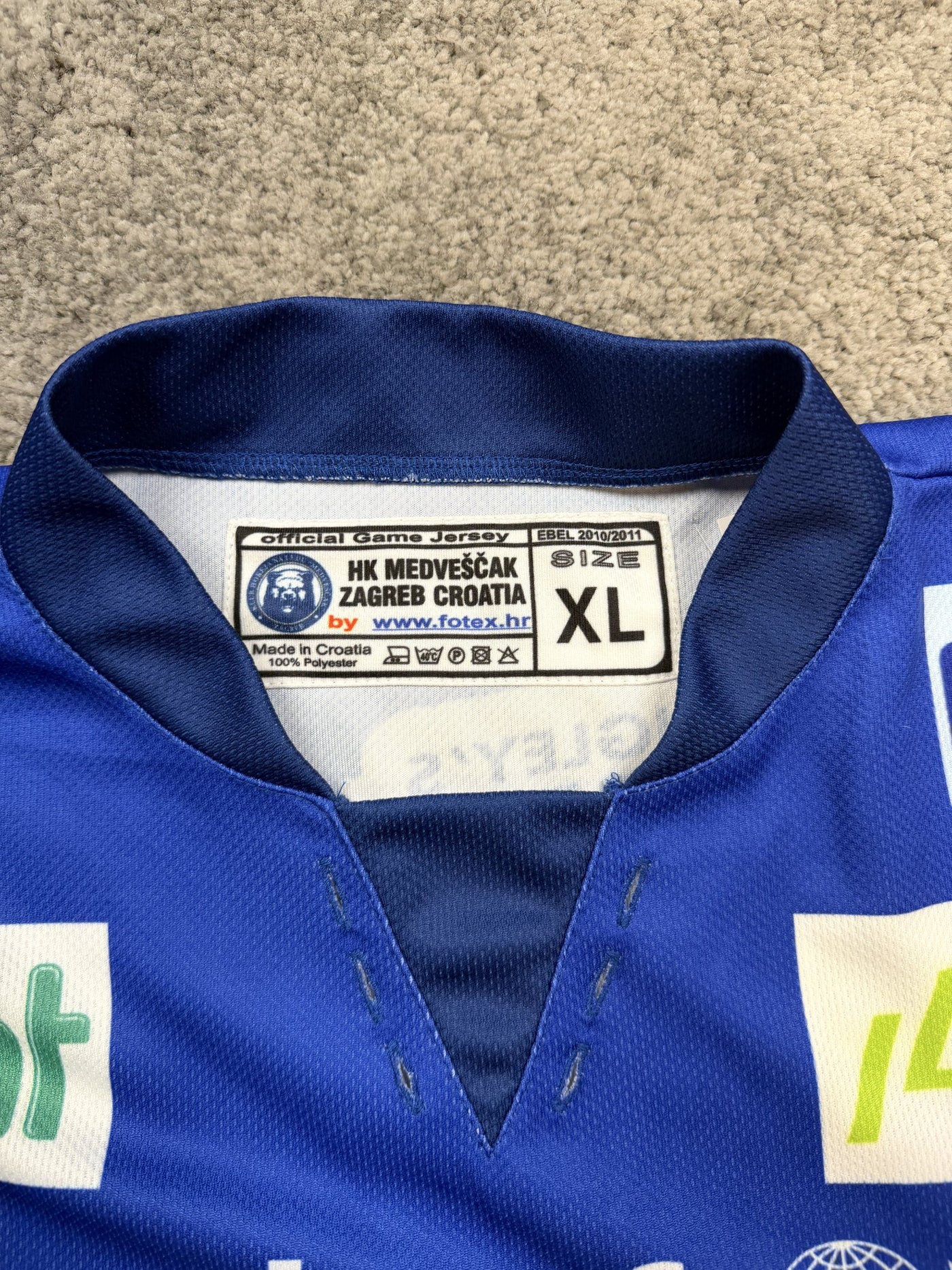 Maglia da hockey KHL Medveščak Zagreb Blu XL