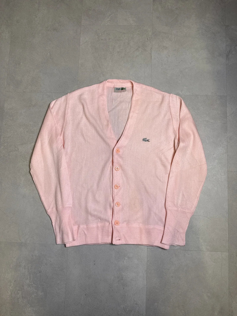 Lacoste Cardigan in Maglia Rosa con Bottoni e Collo a V – photo 1