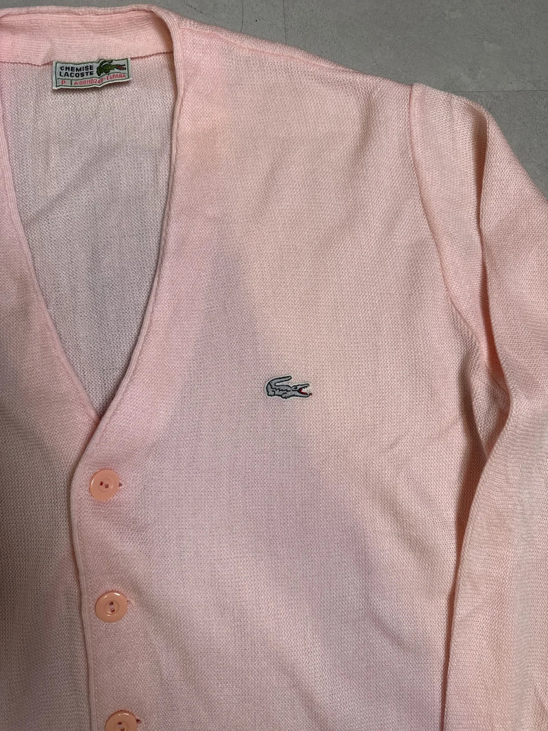 Lacoste Cardigan in Maglia Rosa con Bottoni e Collo a V – photo 2