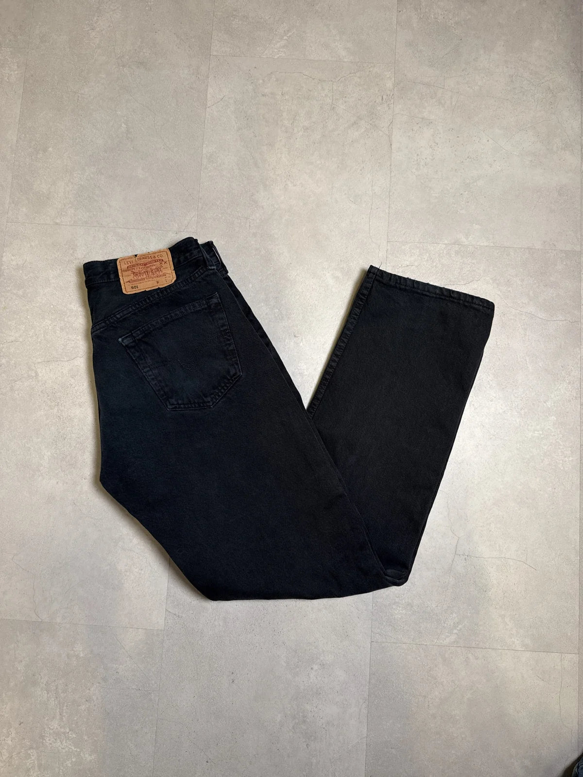 Levi Strauss & Co. Jeans 501 Original Riveted Neri in Denim – photo 1