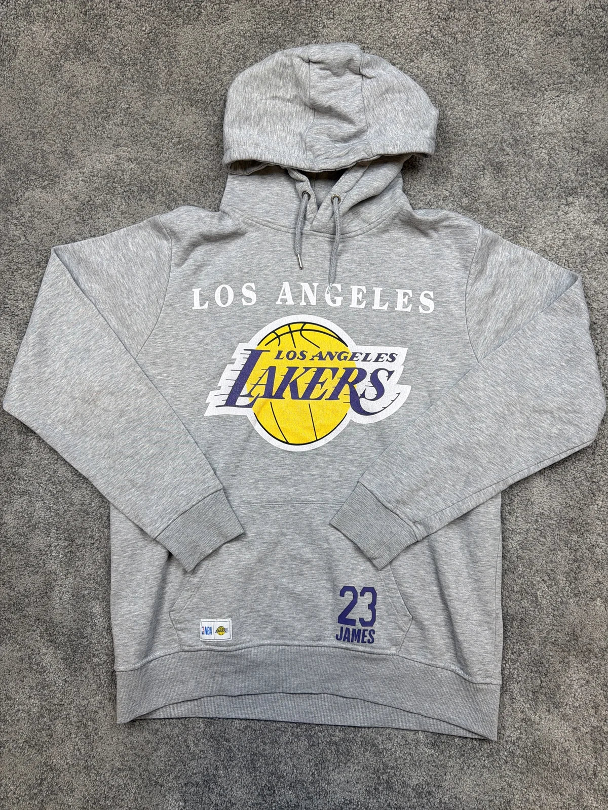 NBA Felpa con cappuccio Los Angeles Lakers 23 James Grigia – photo 1