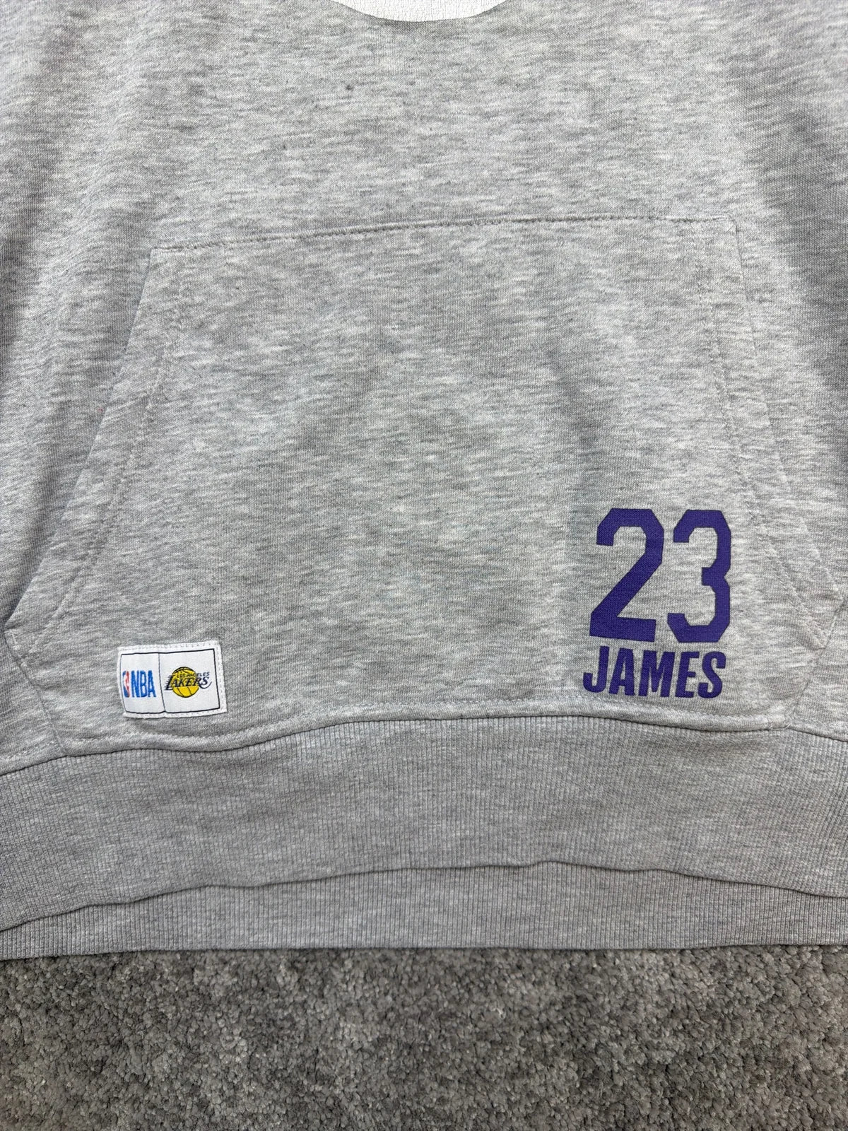 NBA Felpa con cappuccio Los Angeles Lakers 23 James Grigia – photo 3