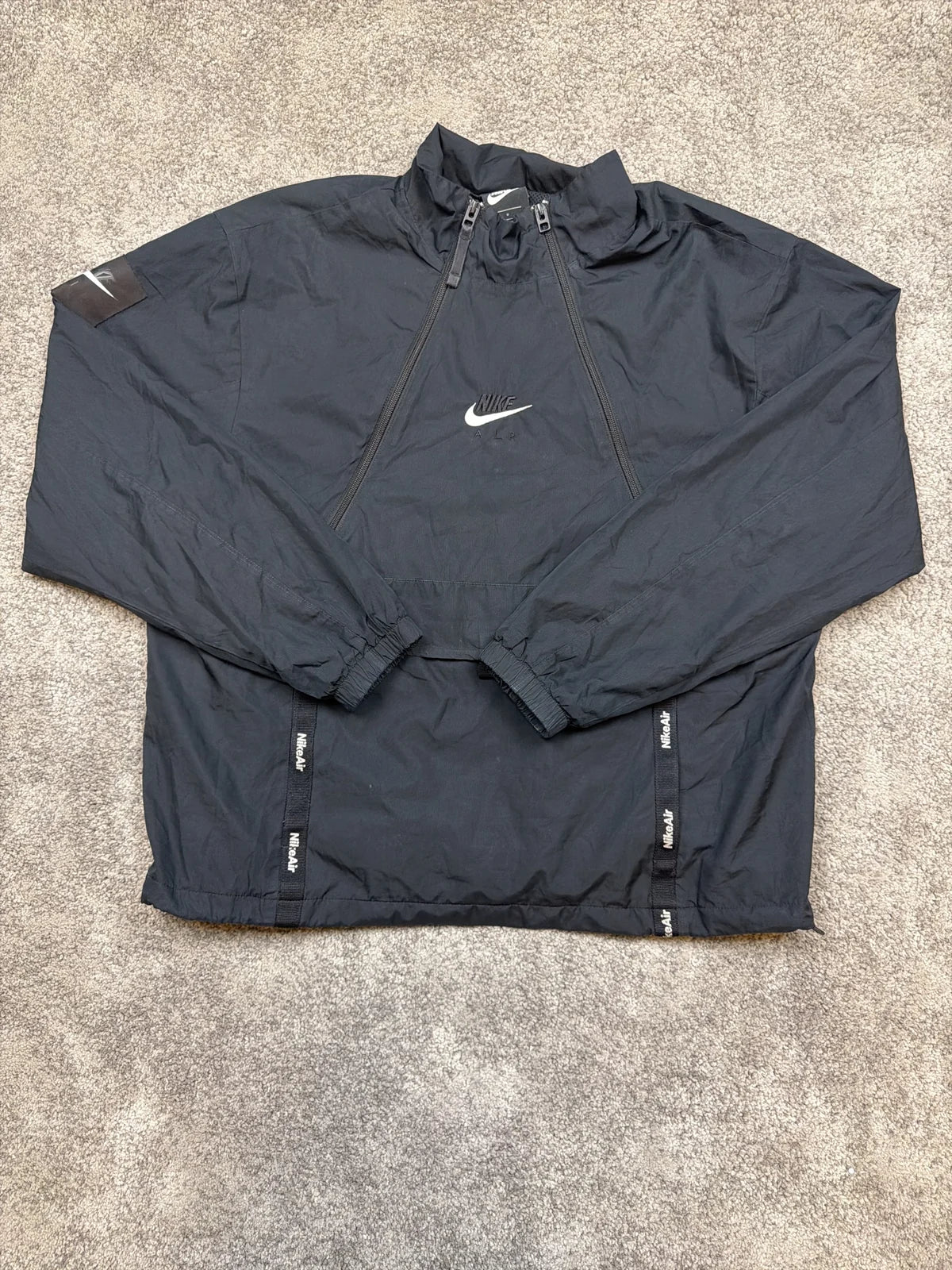 Nike Felpa con cappuccio Nike Air Grigia con zip e tasche – photo 1