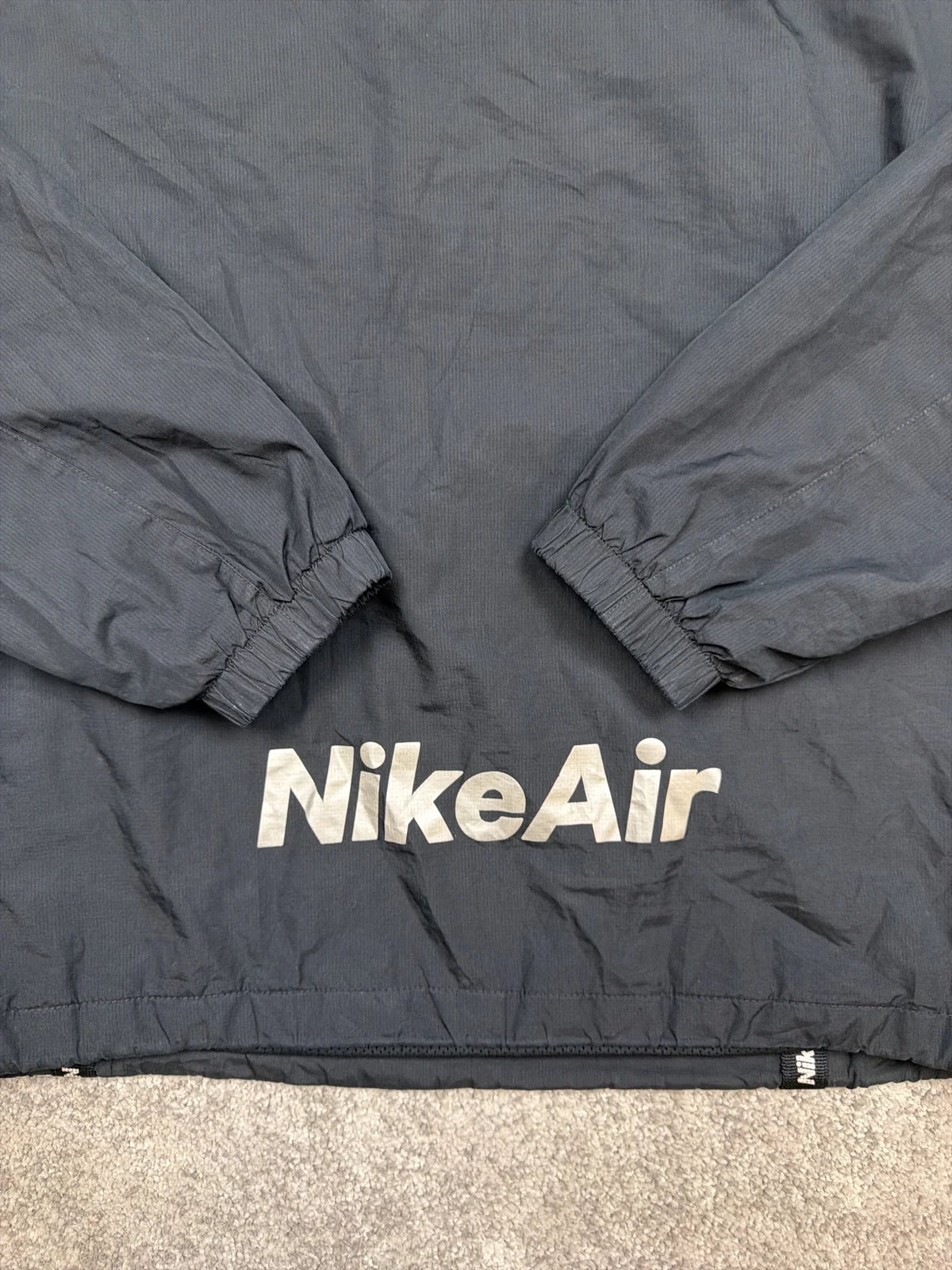 Nike Felpa con cappuccio Nike Air Grigia con zip e tasche – photo 3