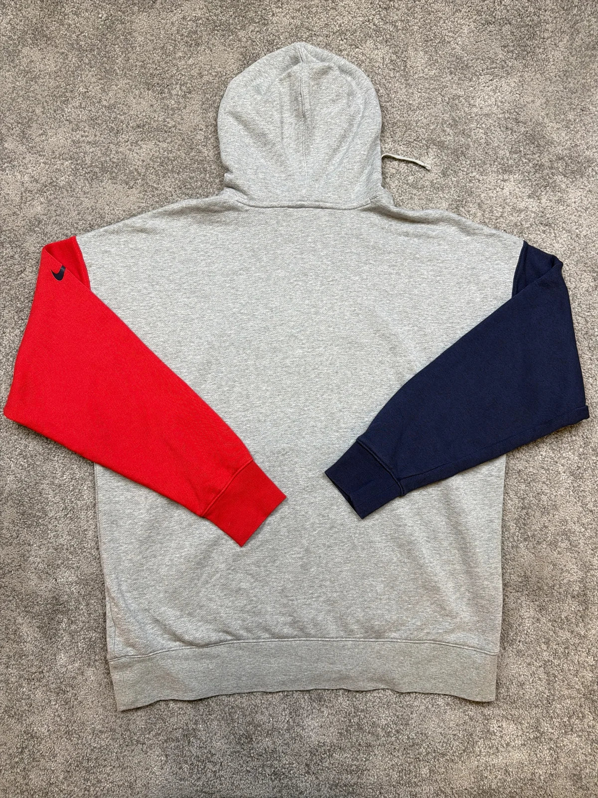 Nike Felpa con cappuccio Patriots Grigia e Rossa – photo 2