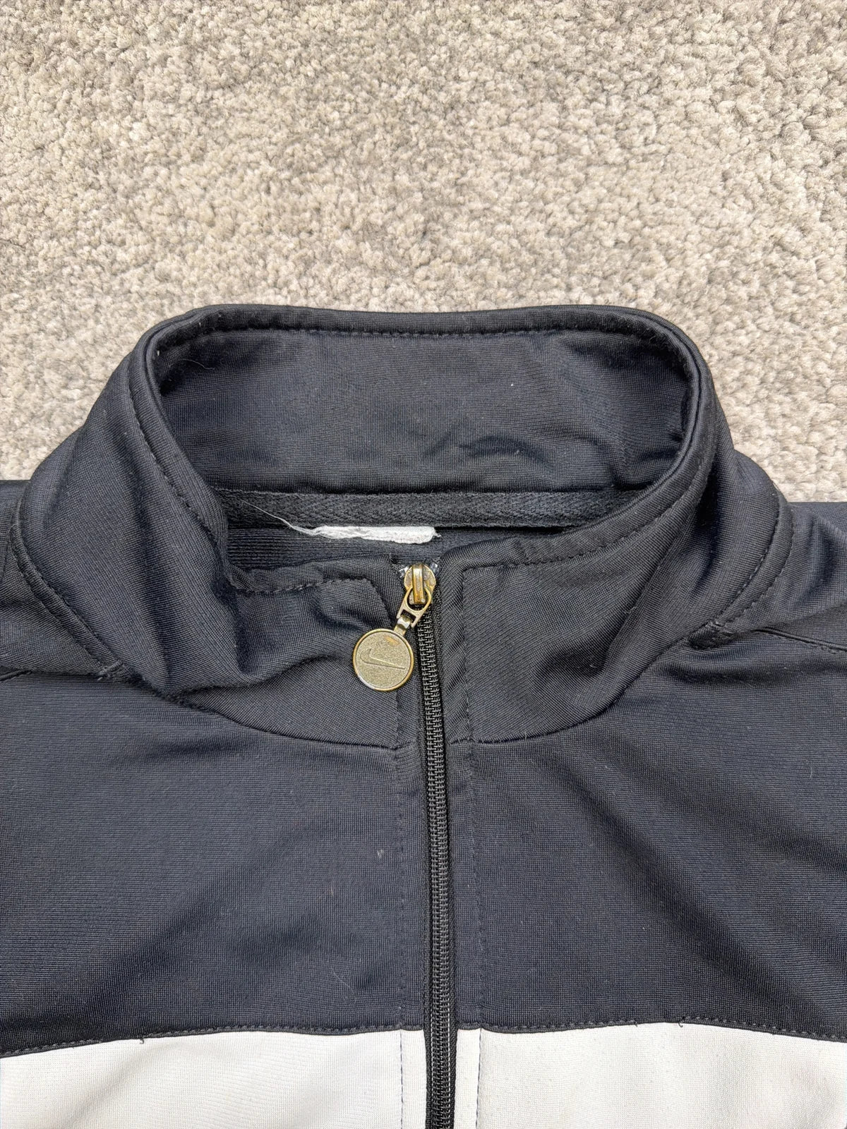 Nike Giacca a vento con zip, Collo alto, Fodera in pile, Blu – photo 4