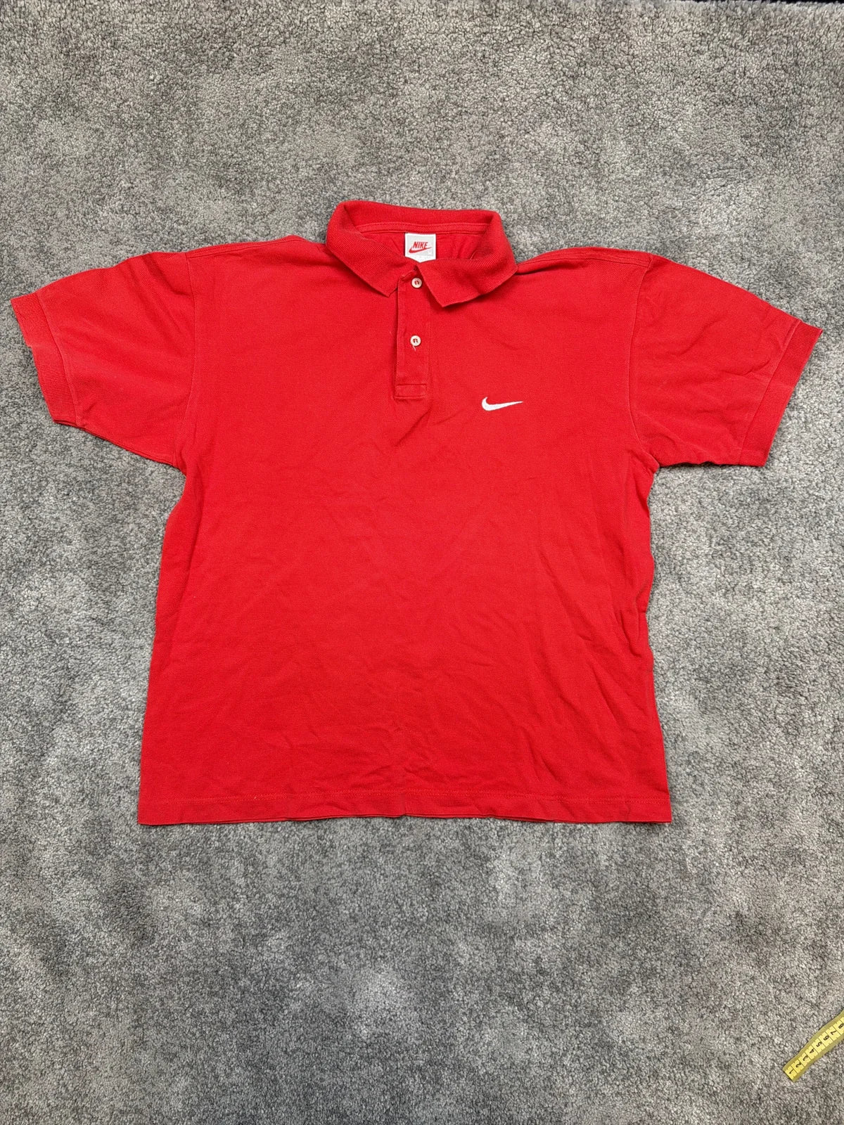 Nike Polo Shirt Rosso con Collo e Bottoni – photo 1