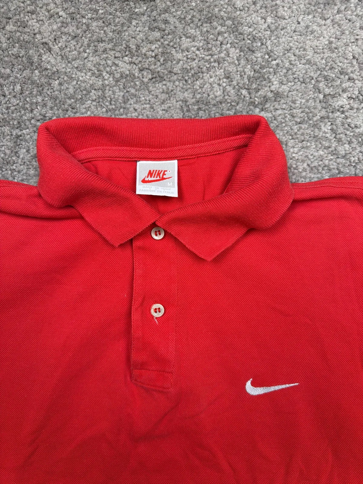 Nike Polo Shirt Rosso con Collo e Bottoni – photo 4