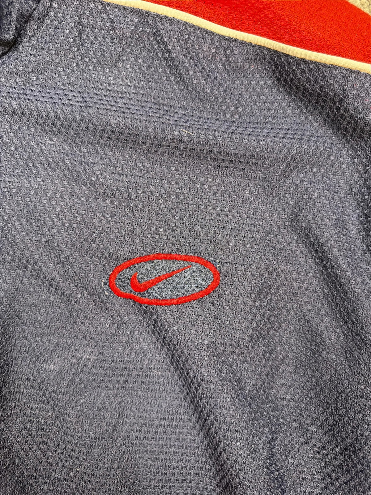 Nike Polo Shirt Sportivo con Zip, Collo Alto, Blu e Rosso – photo 4