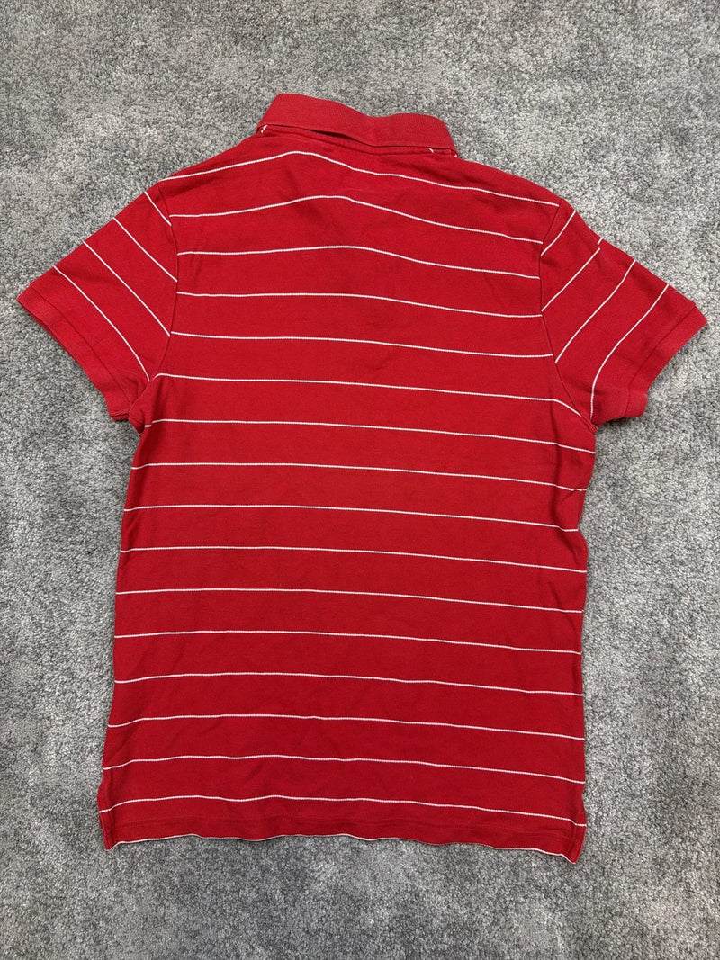 Polo Nike Rosso a righe con colletto e bottoni, come nuovo – photo 2