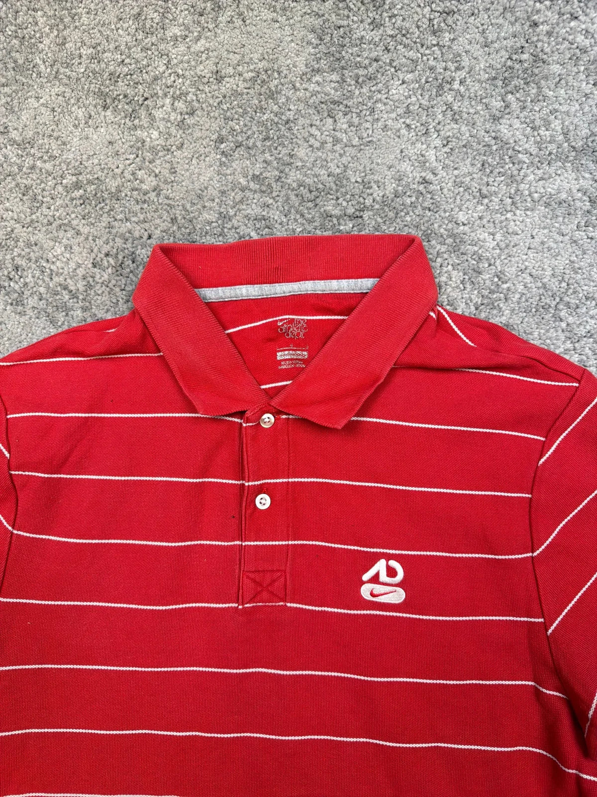 Polo Nike Rosso a righe con colletto e bottoni, come nuovo – photo 4