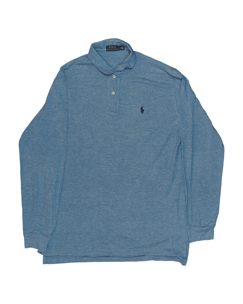 Polo Maniche Lunghe Ralph Lauren Blu L
