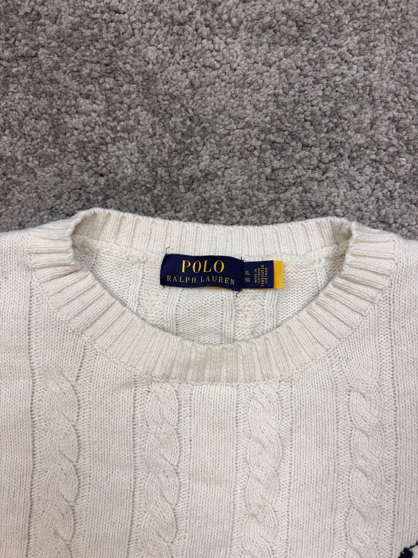 Maglione Polo Ralph Lauren Bianco XL