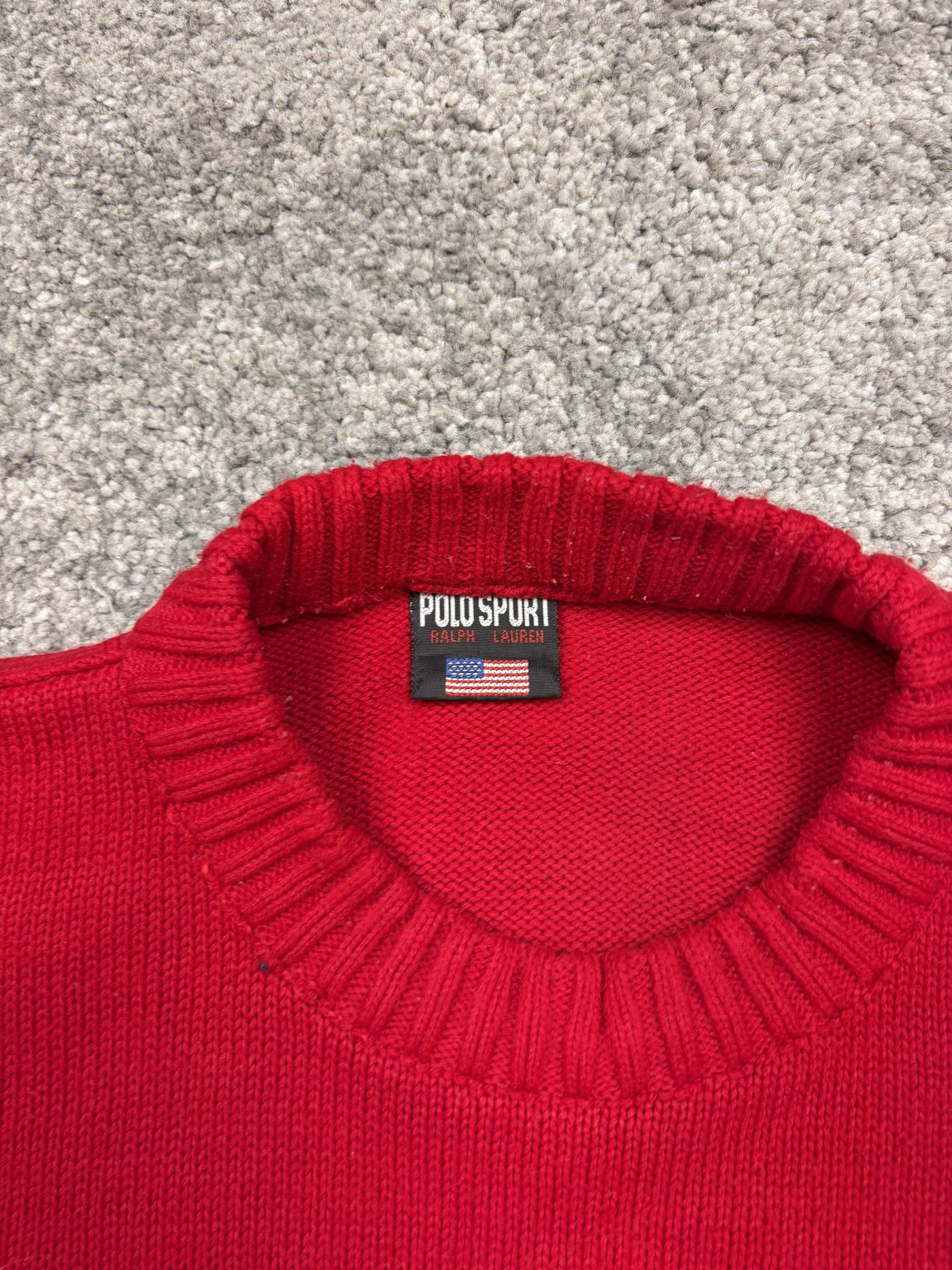 Maglione Polo Sport Rosso S