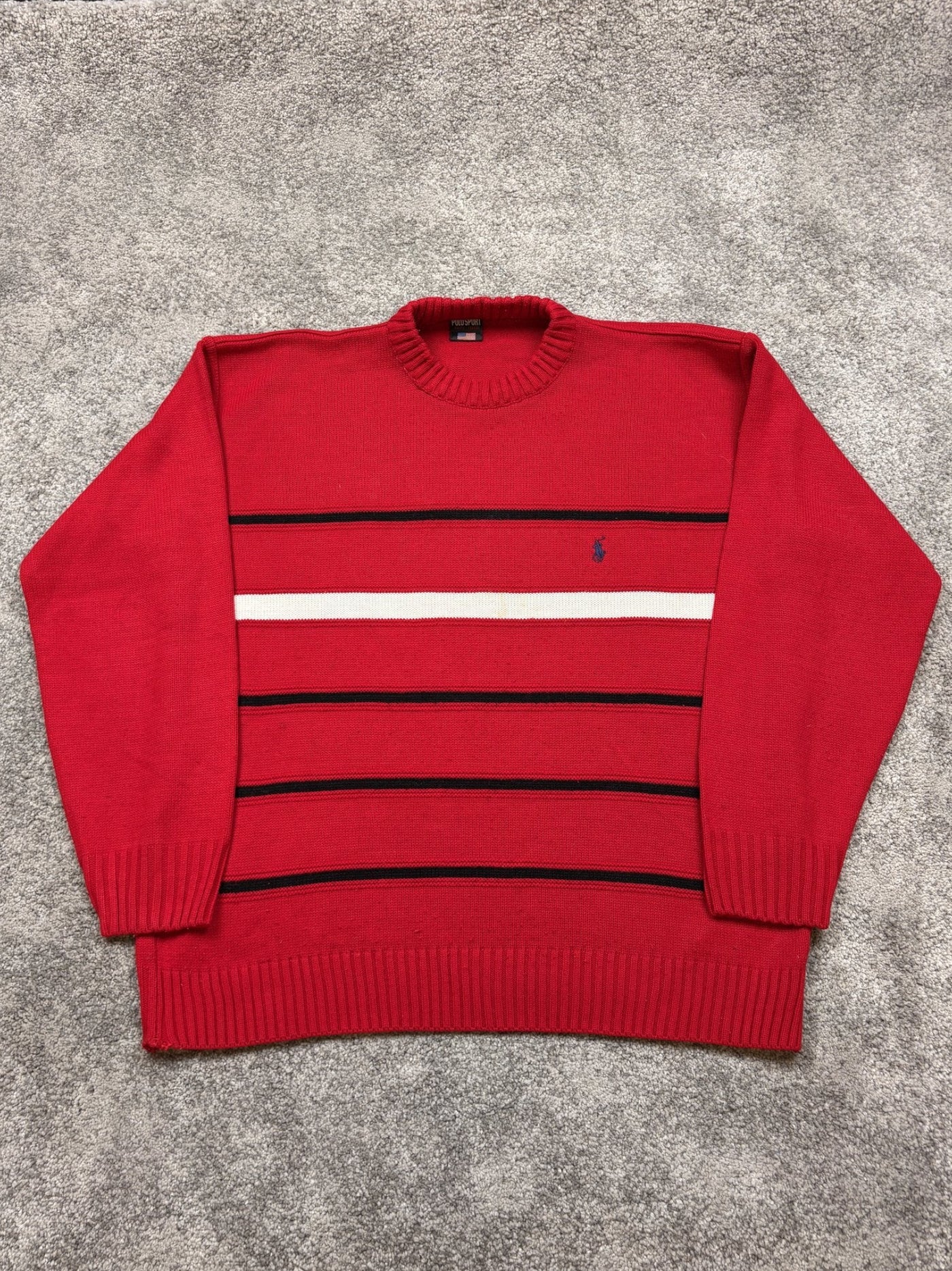 Maglione Polo Sport Rosso S