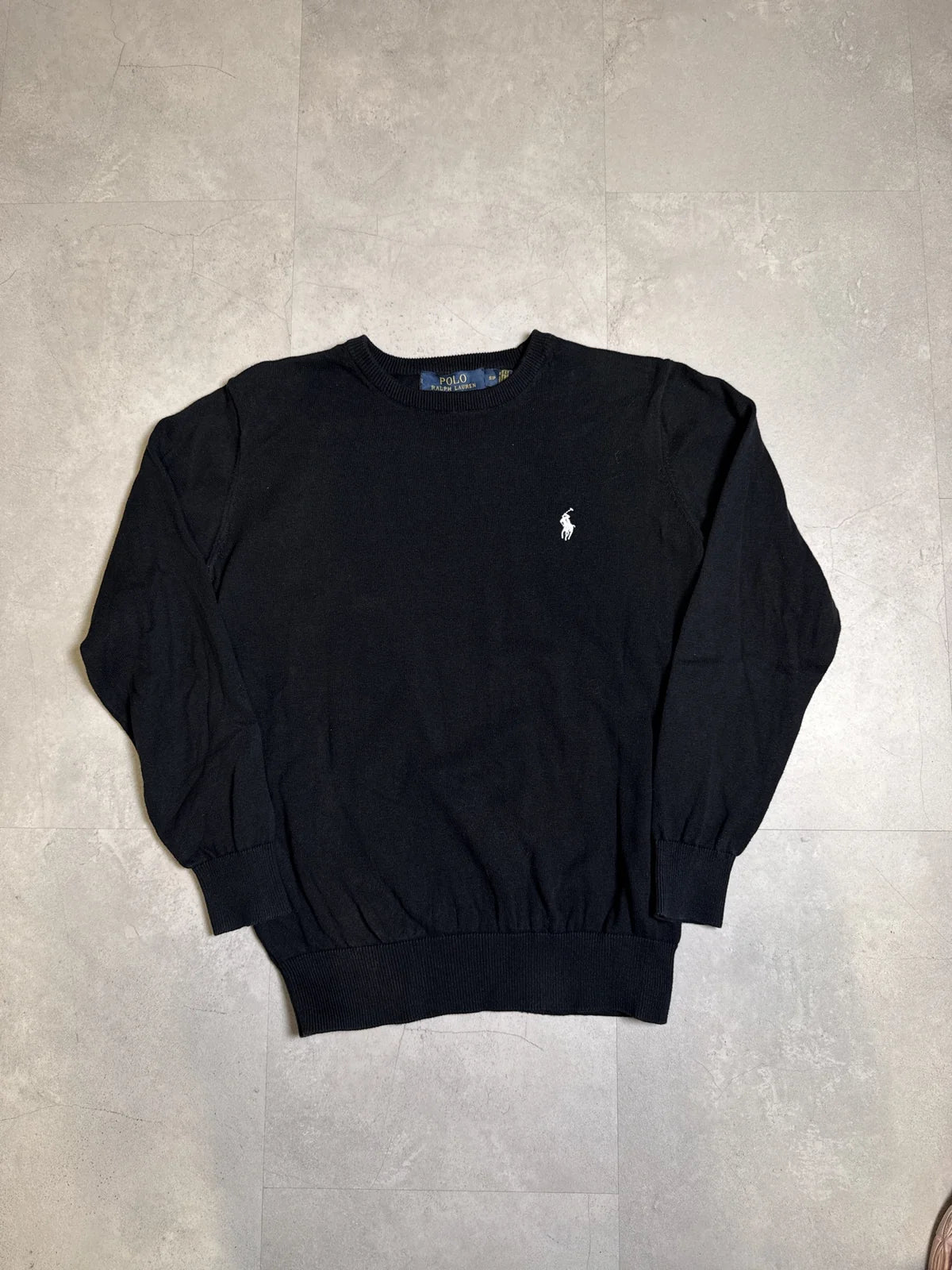 Ralph Lauren Felpa Manica Lunga Nera con Logo – photo 1