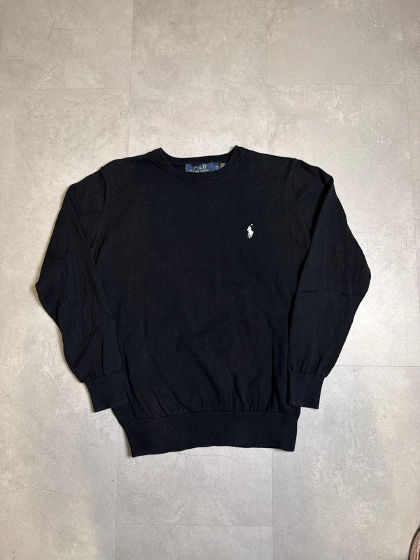 Ralph Lauren Felpa Manica Lunga Nera con Logo – photo 1