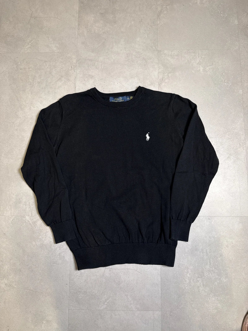 Ralph Lauren Felpa Manica Lunga Nera con Logo – photo 1