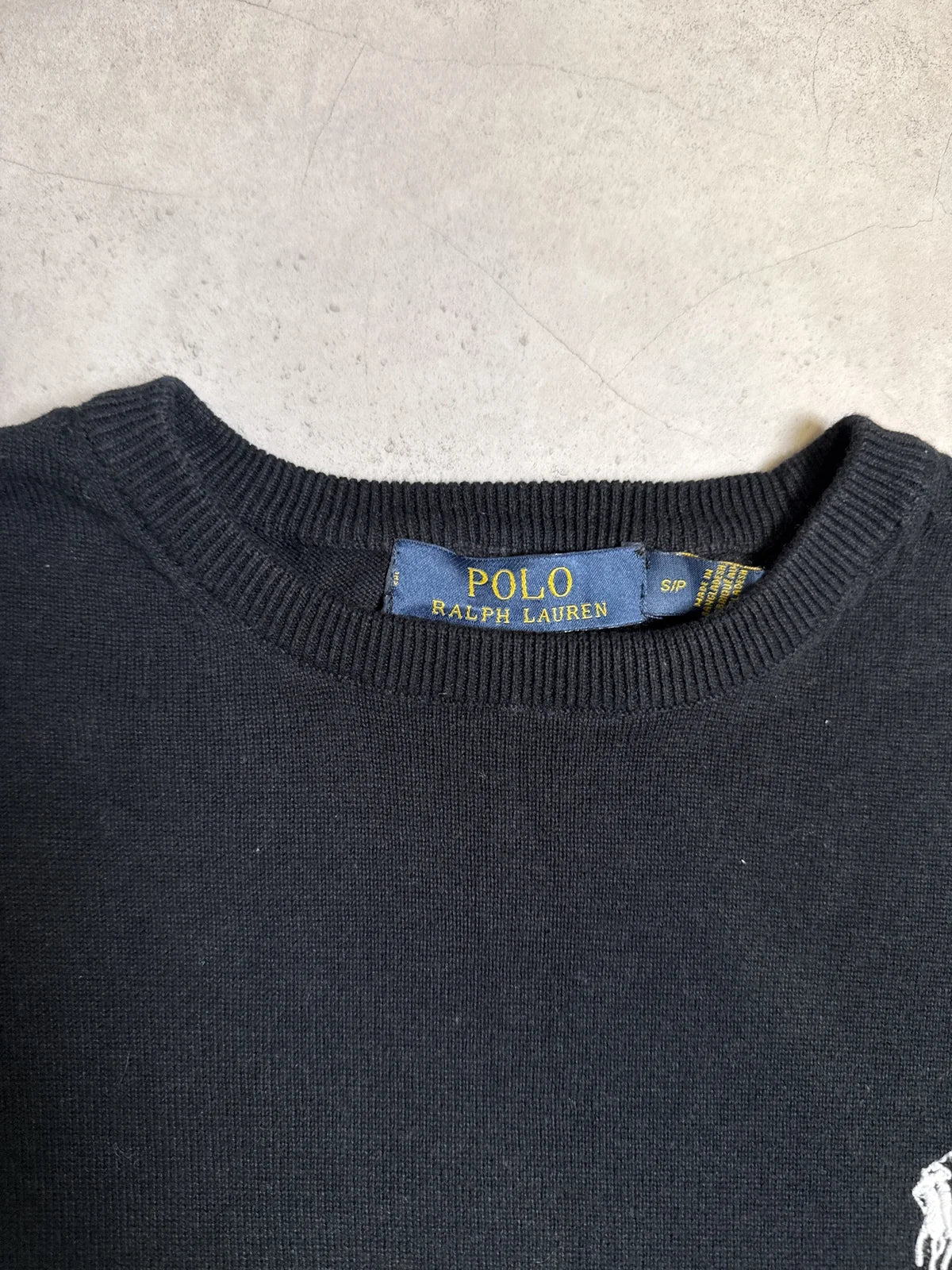 Ralph Lauren Felpa Manica Lunga Nera con Logo – photo 3