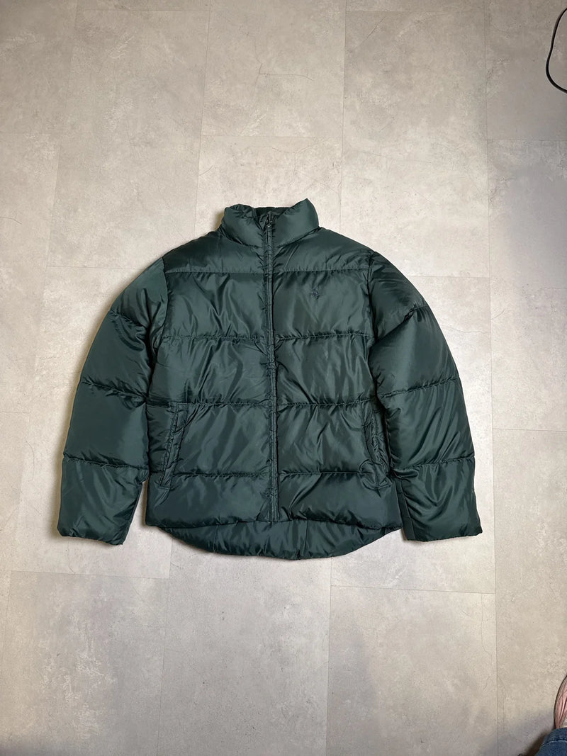 Ralph Lauren Giacca Piumino Verde con Zip e Collo Alto – photo 1