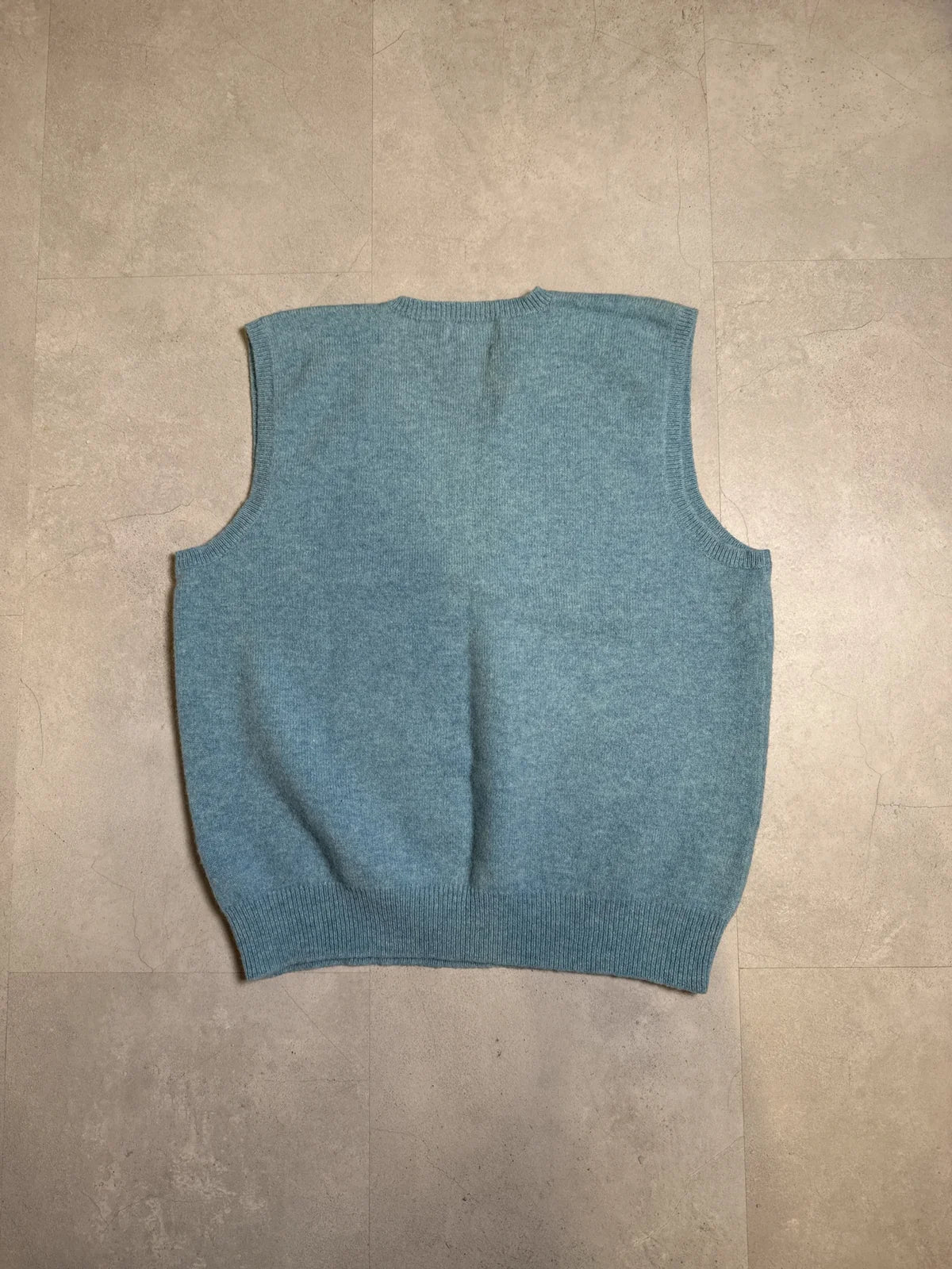 Ralph Lauren Gilet in Lana Merino Grigio con Collo a V e Logo – photo 4