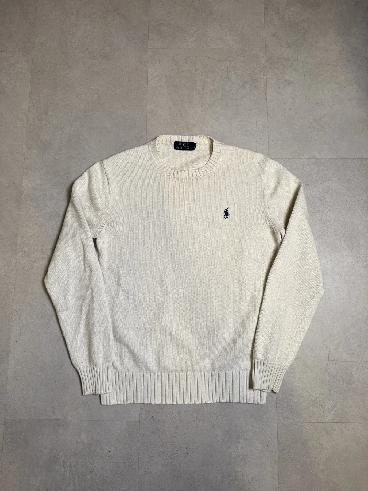 Ralph Lauren Maglione in Lana Bianco con Maniche Lunghe e Collo Rotondo – photo 1