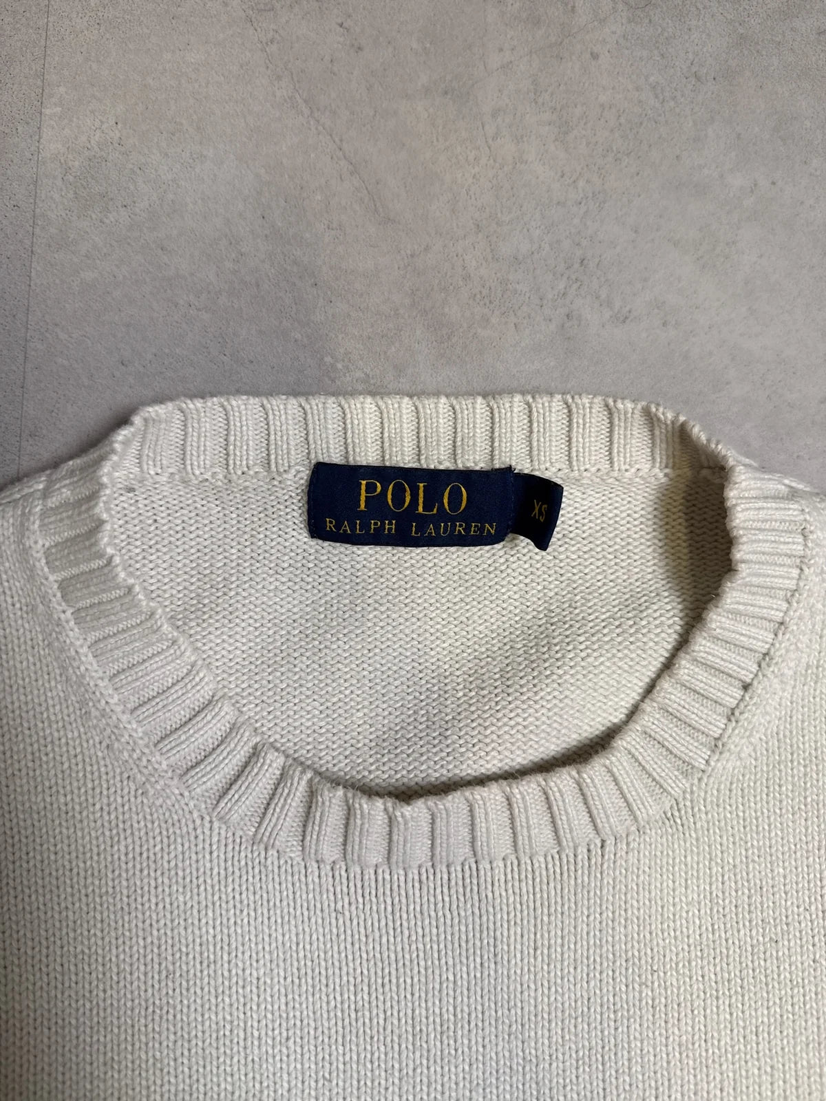Ralph Lauren Maglione in Lana Bianco con Maniche Lunghe e Collo Rotondo – photo 3