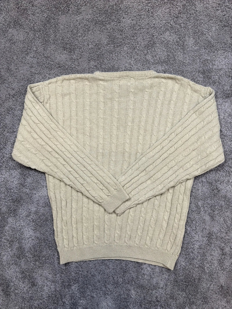 Ralph Lauren Maglione in Lana Grigio con Motivo a Treccia – photo 2