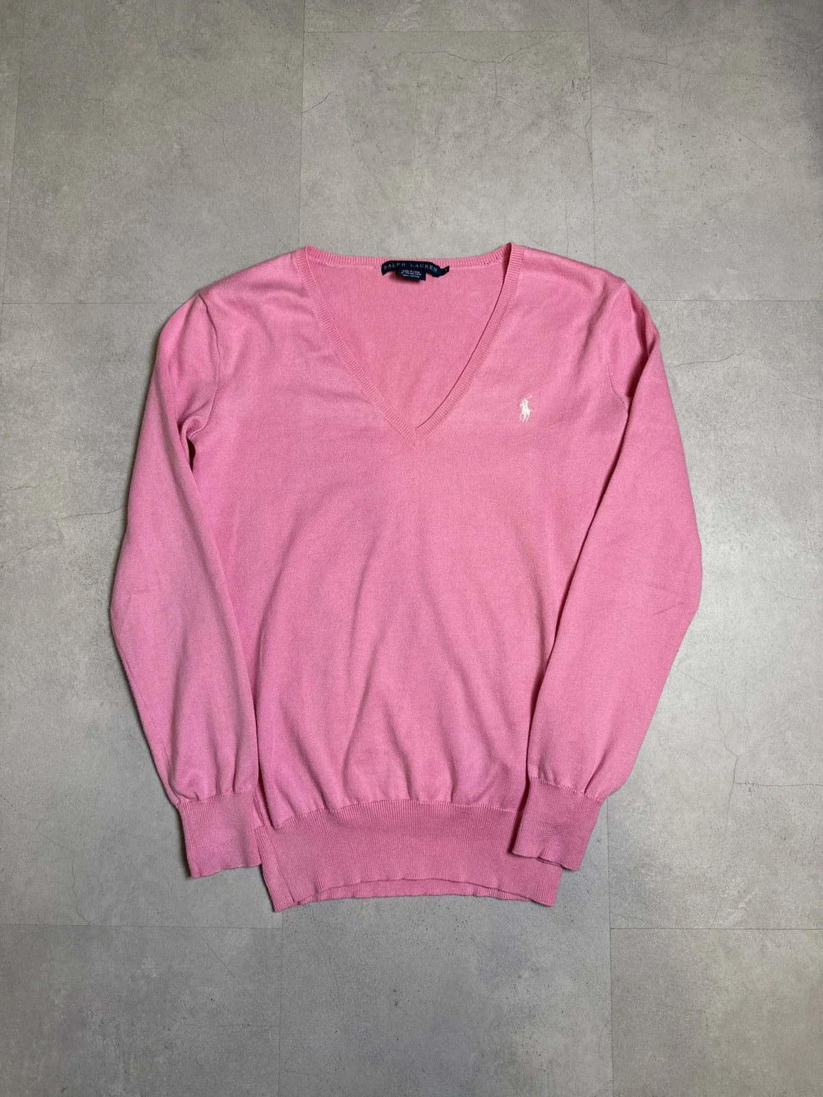 Ralph Lauren Maglione Rosa Manica Lunga in Cotone – photo 1