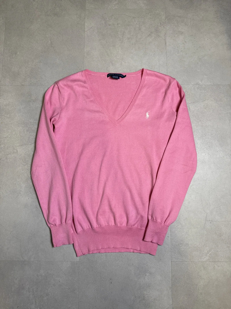 Ralph Lauren Maglione Rosa Manica Lunga in Cotone – photo 1
