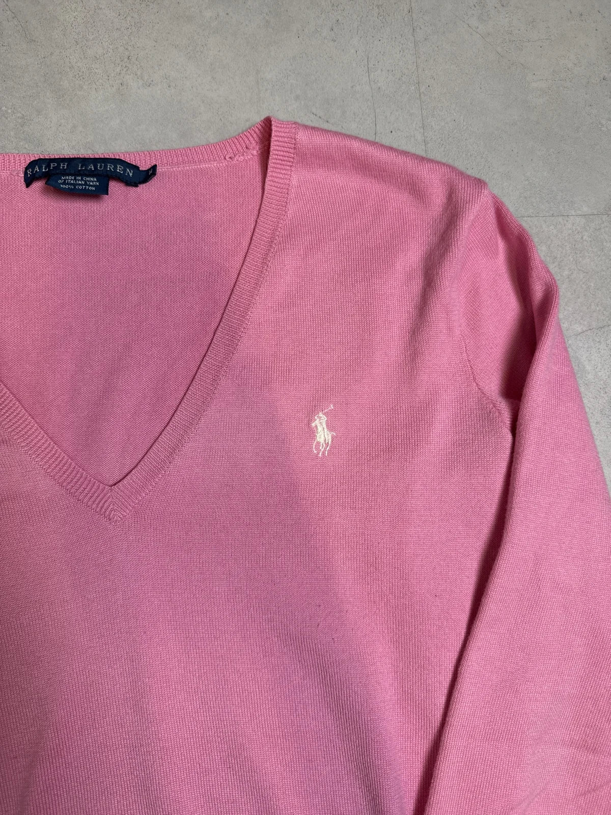 Ralph Lauren Maglione Rosa Manica Lunga in Cotone – photo 2