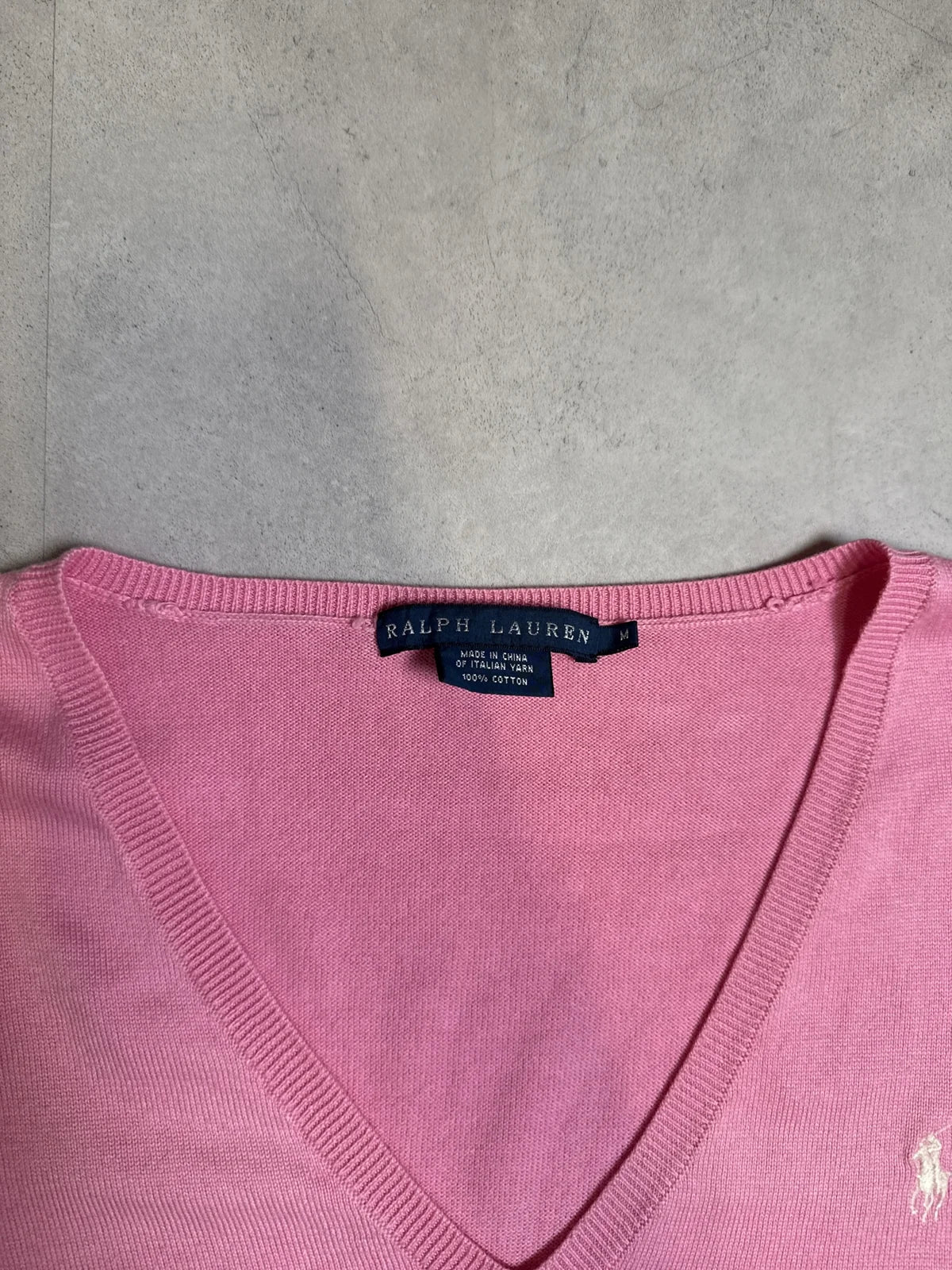 Ralph Lauren Maglione Rosa Manica Lunga in Cotone – photo 3