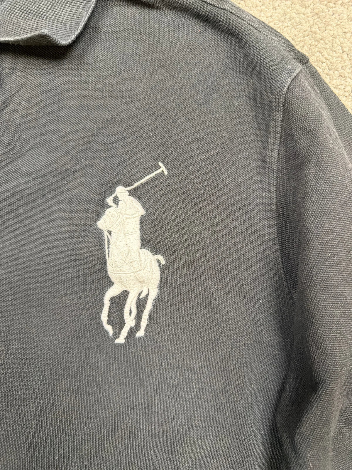 Ralph Lauren Polo Shirt Manica Lunga con Logo e Stemma Spagna – photo 4